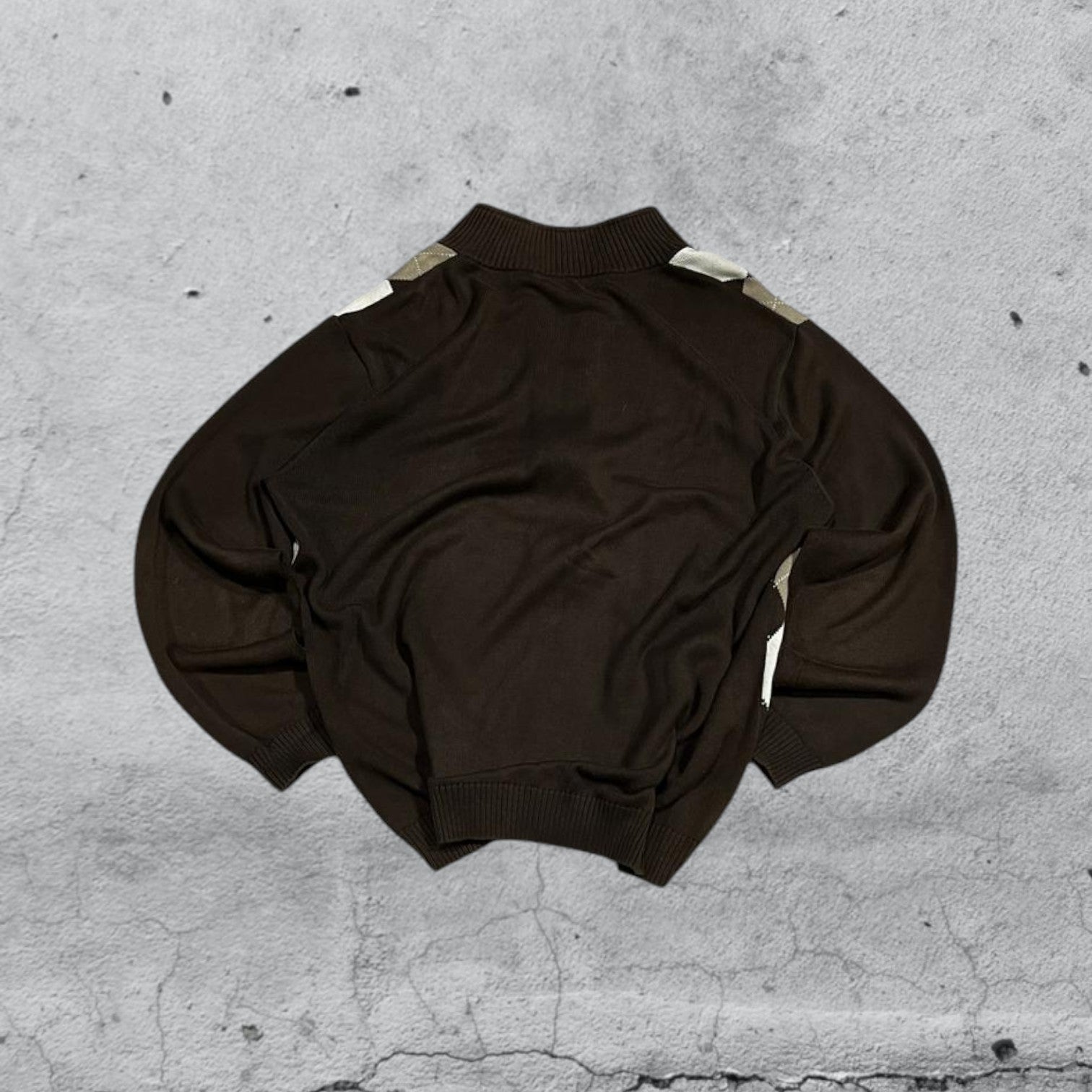 Maglioncino Zip Lacoste a Scacchi  (XXL)