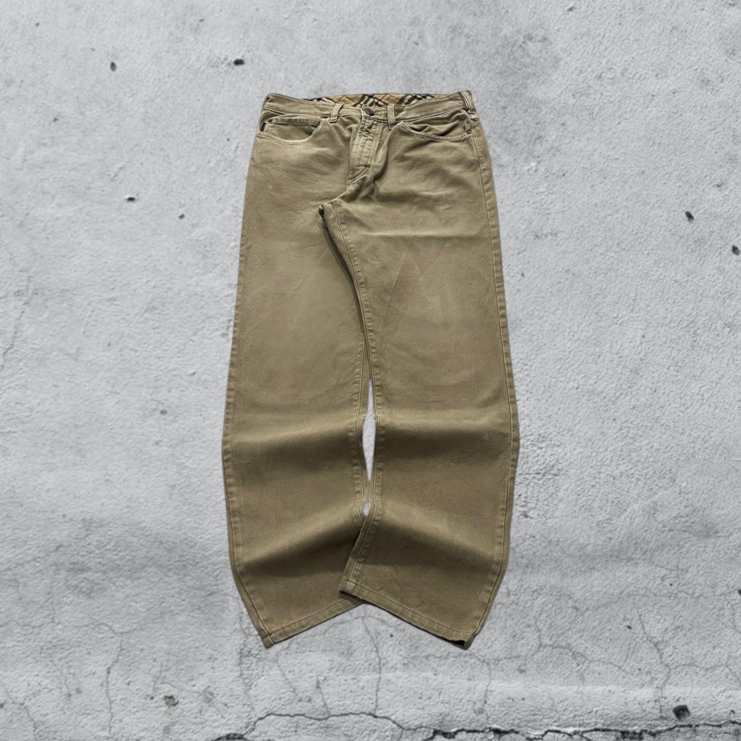 Pants Burberry Brown Straight Fit  (M)