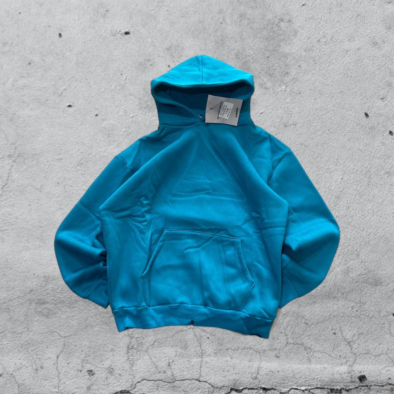 Tuta Completa Blu Cotton TrackSuit Baggy Fit Hoodie (M)