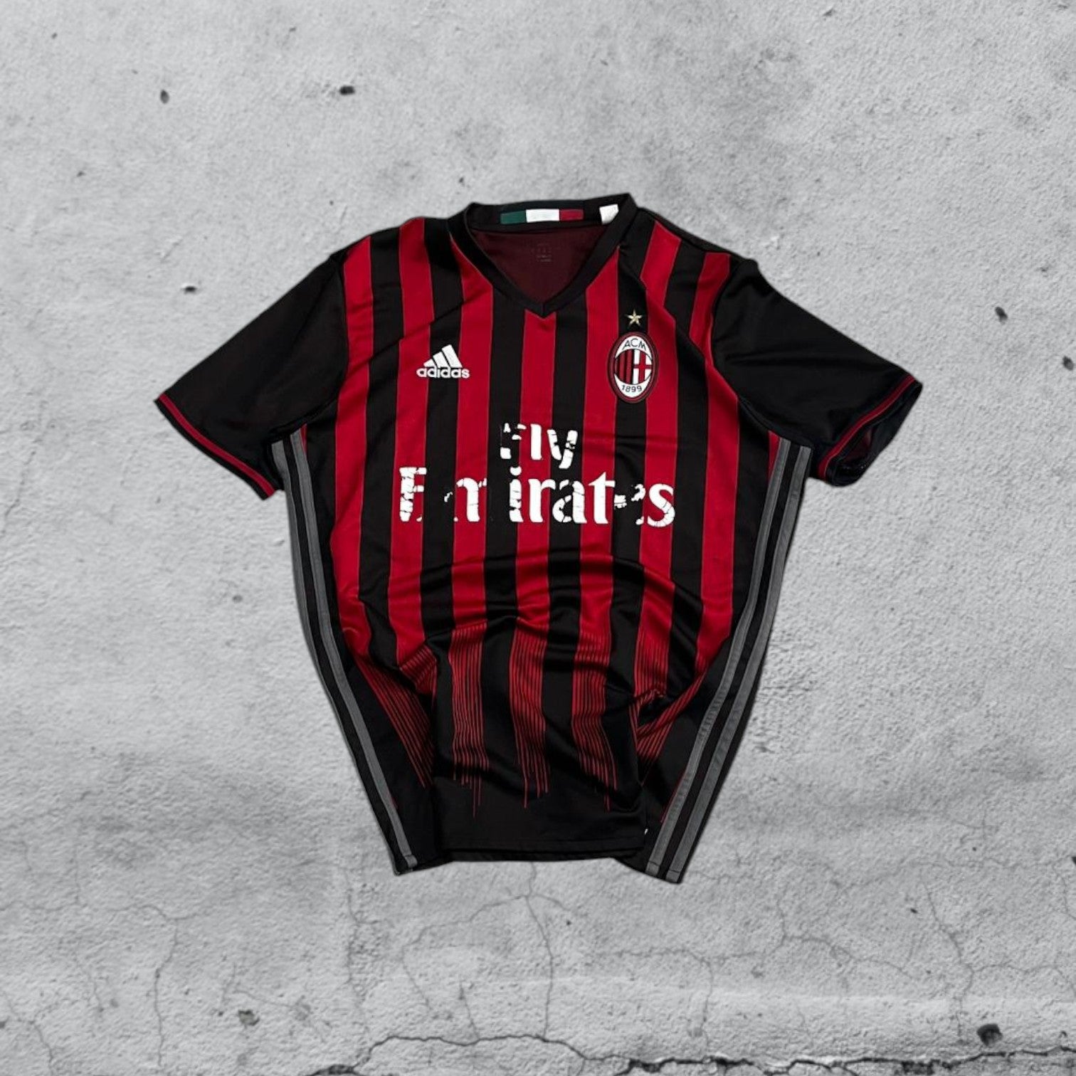 T-Shirt Adidas x Milan Football Vintage Y2K 90s 2000s American Style (M)