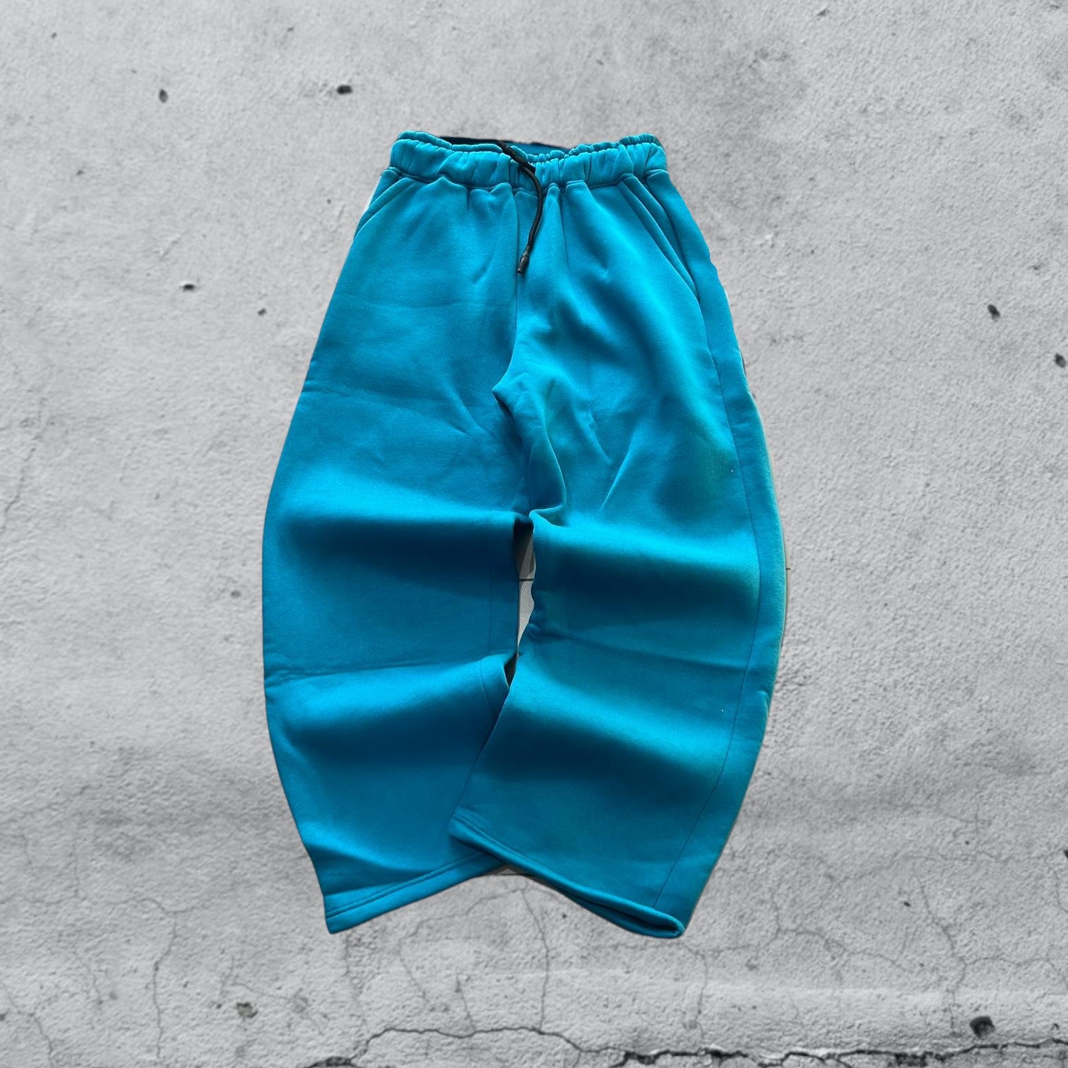 Tuta Completa Blu Cotton TrackSuit Baggy Fit Hoodie (L)