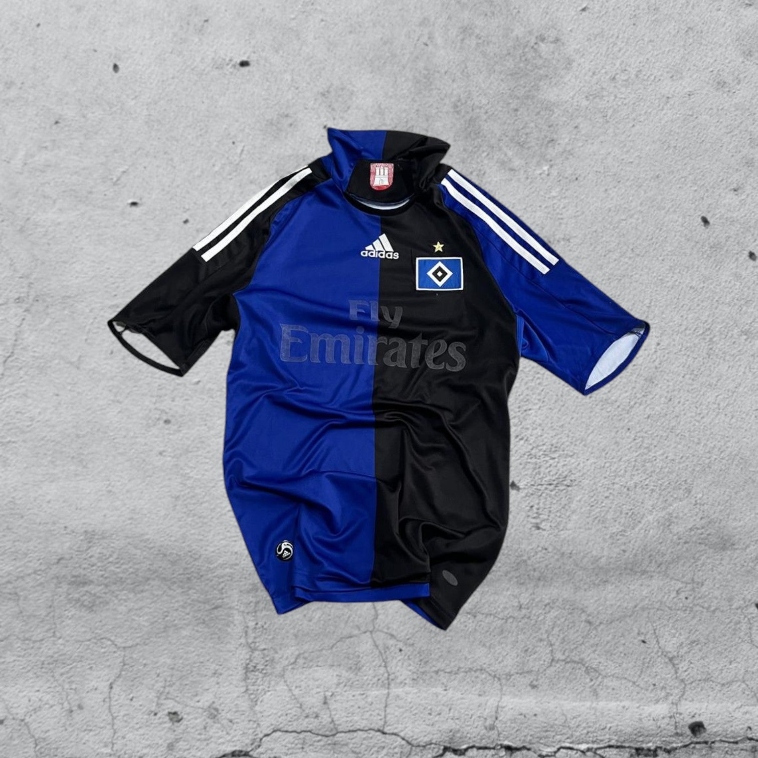 T-Shirt Adidas Hamburger SV (HSV) 2008/2009 Football Vintage Y2K American Style (S)