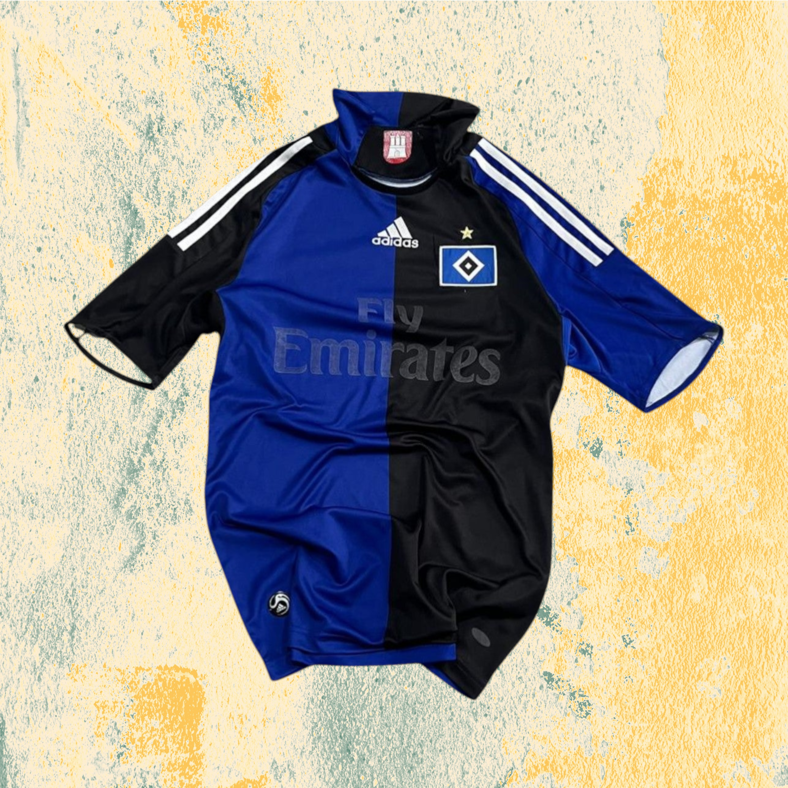 T-Shirt Adidas Hamburger SV (HSV) 2008/2009 Football Vintage Y2K American Style (S)