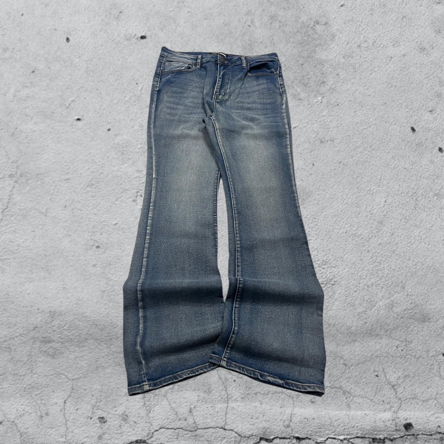 Denim Washed Jeans Bootcut  (S)