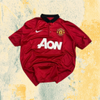 Polo Nike x Man UTD Embroidered Football Vintage Y2K 90s 2000s American Style (L)