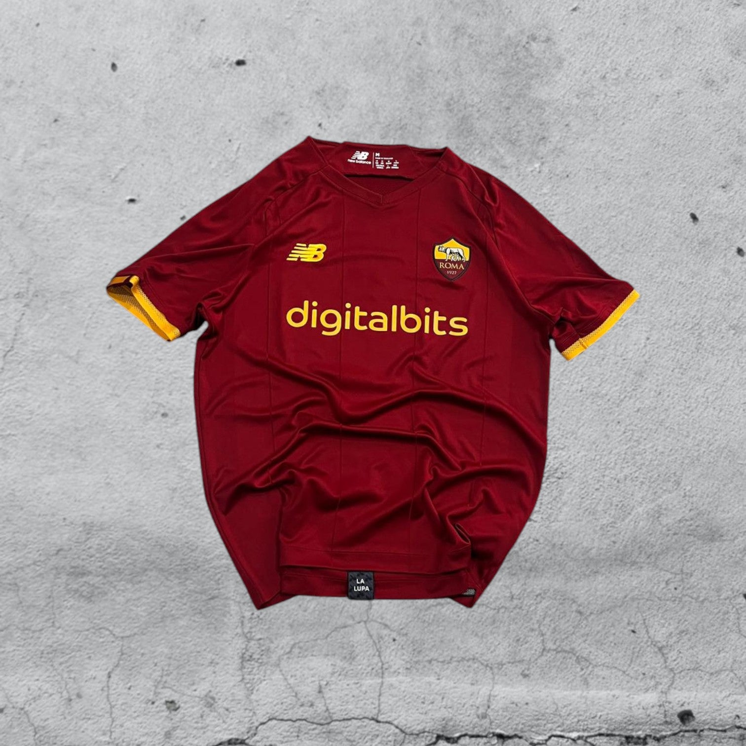 T-Shirt New Balance x AS Roma "Mourinho 1" Football Vintage Y2K 90s 2000s American Style (M)