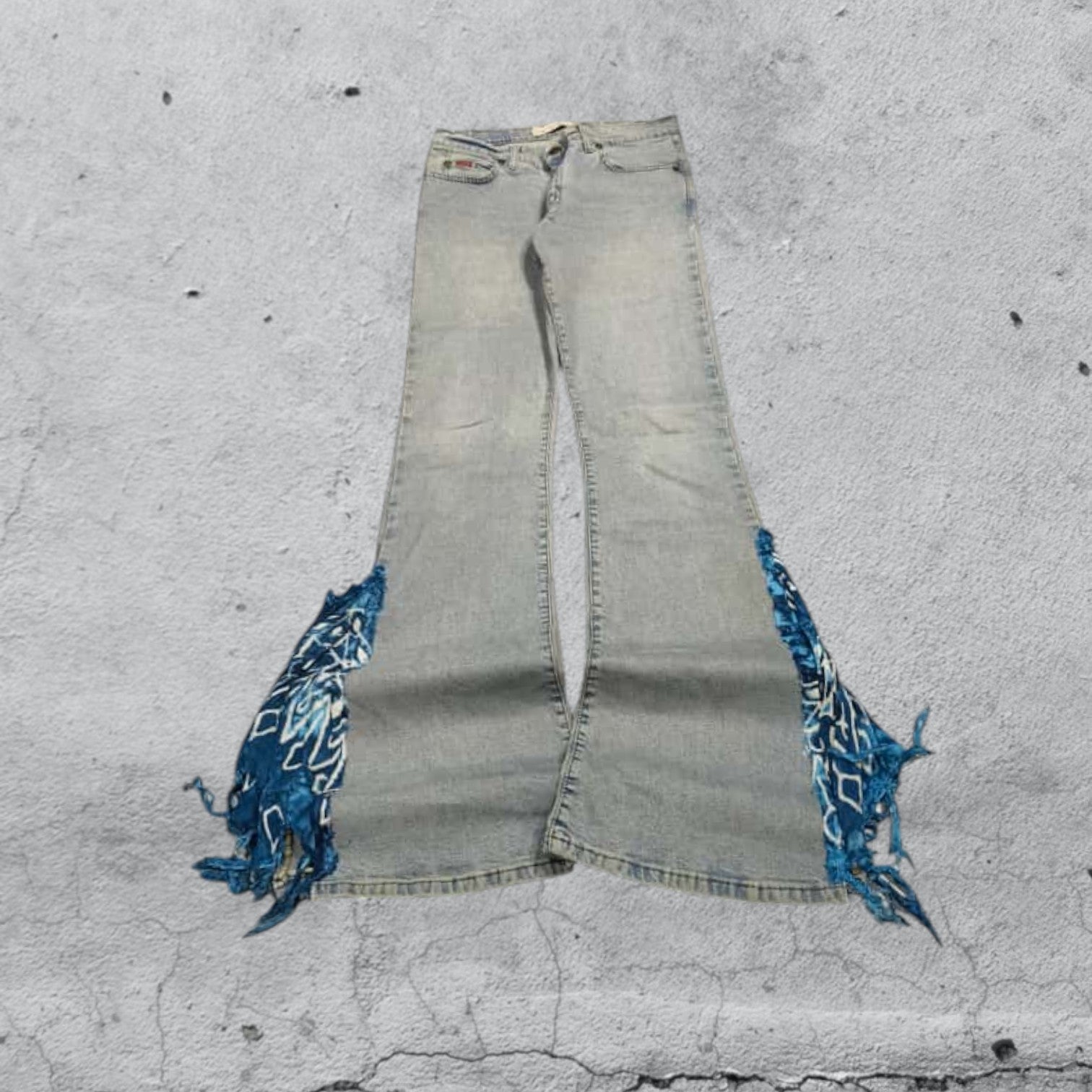 Denim Particular Flare Baggy Fit  (XS)