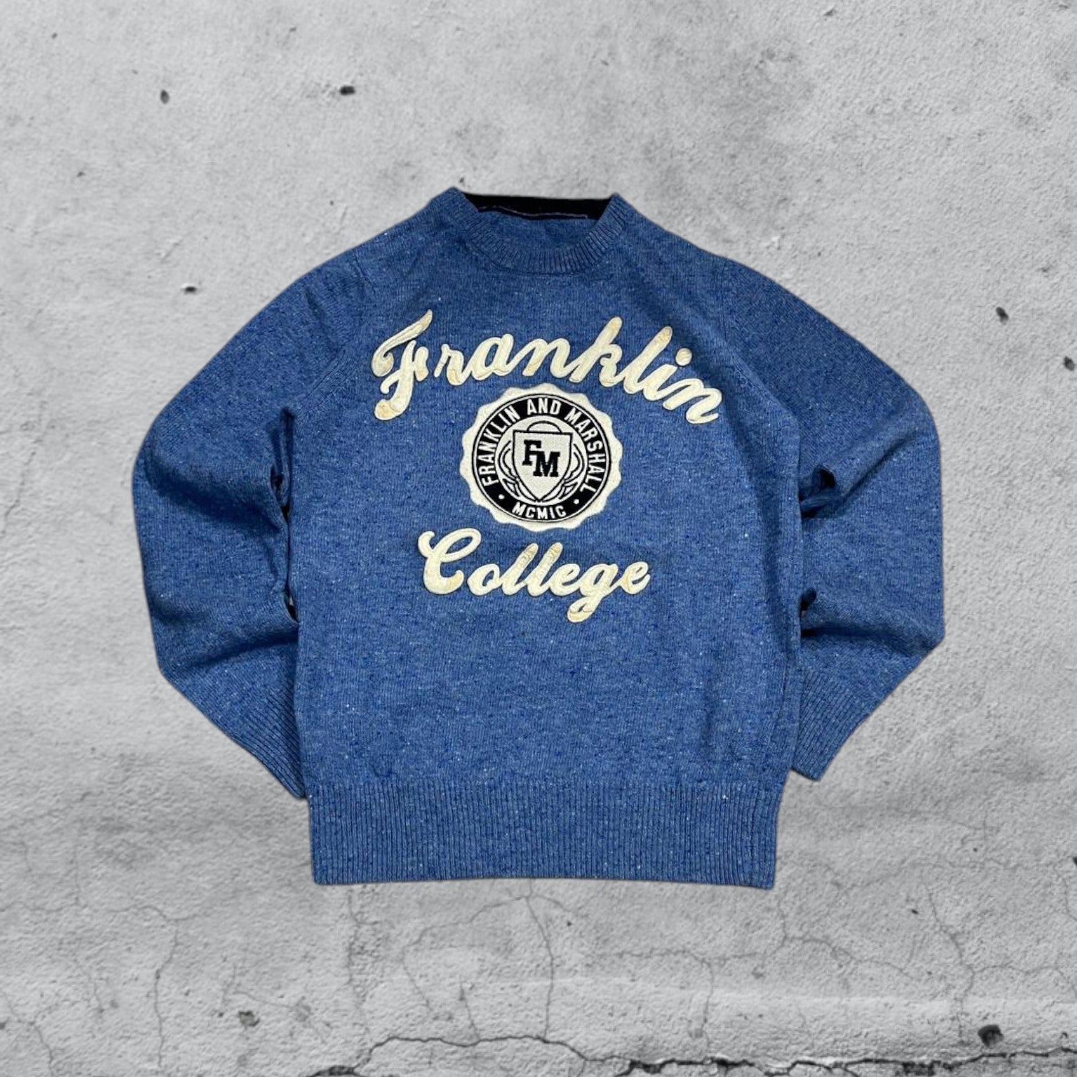 Sweater Maglioncino Franklin College Embroidered  (S)