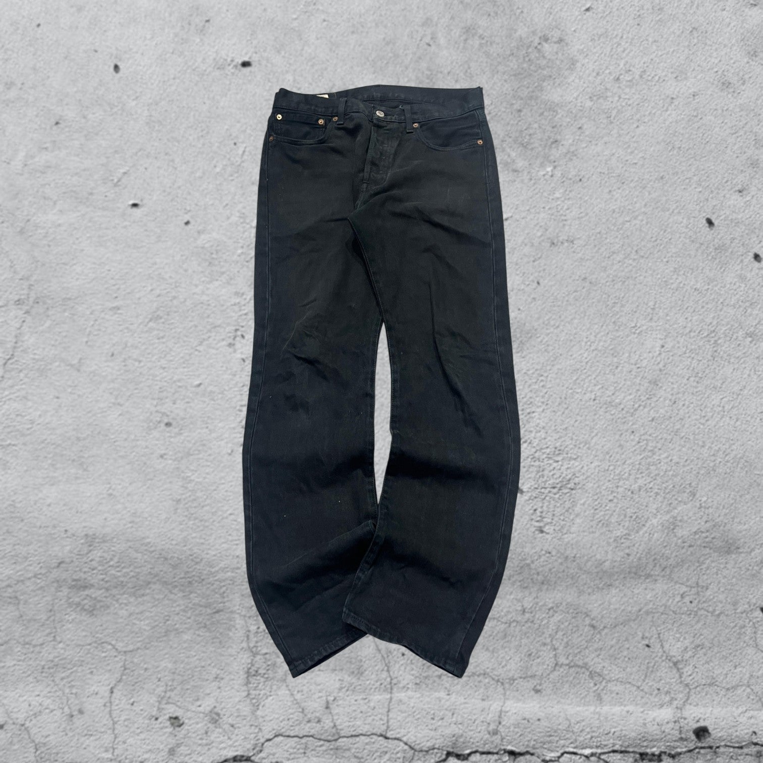 Denim Levis W31 L32 Straight Fit Black (M)