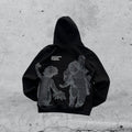 Felpa 361 Angel Black Grey Printed Japan Style (S)