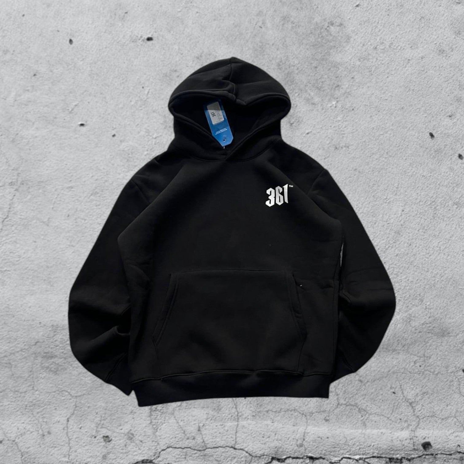 Felpa 361 Angel Black Grey Printed Japan Style (S)