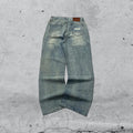 Denim Jeans Stone Wash Baggy Fit (S)