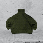 Maglione Vintage Lupetto Collo Alto  (XL)