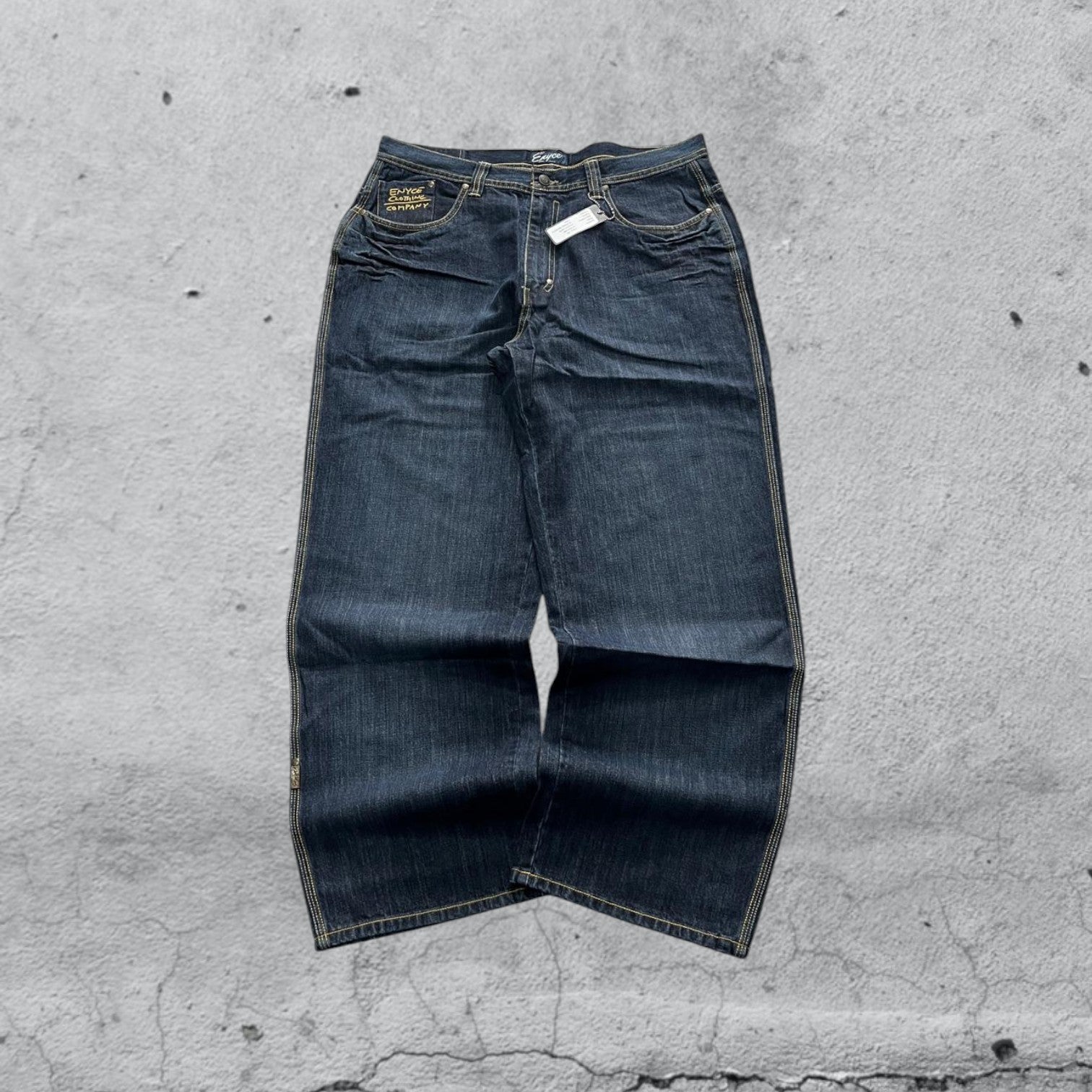 Denim Jeans Baggy Fit Blu Washed (XL)