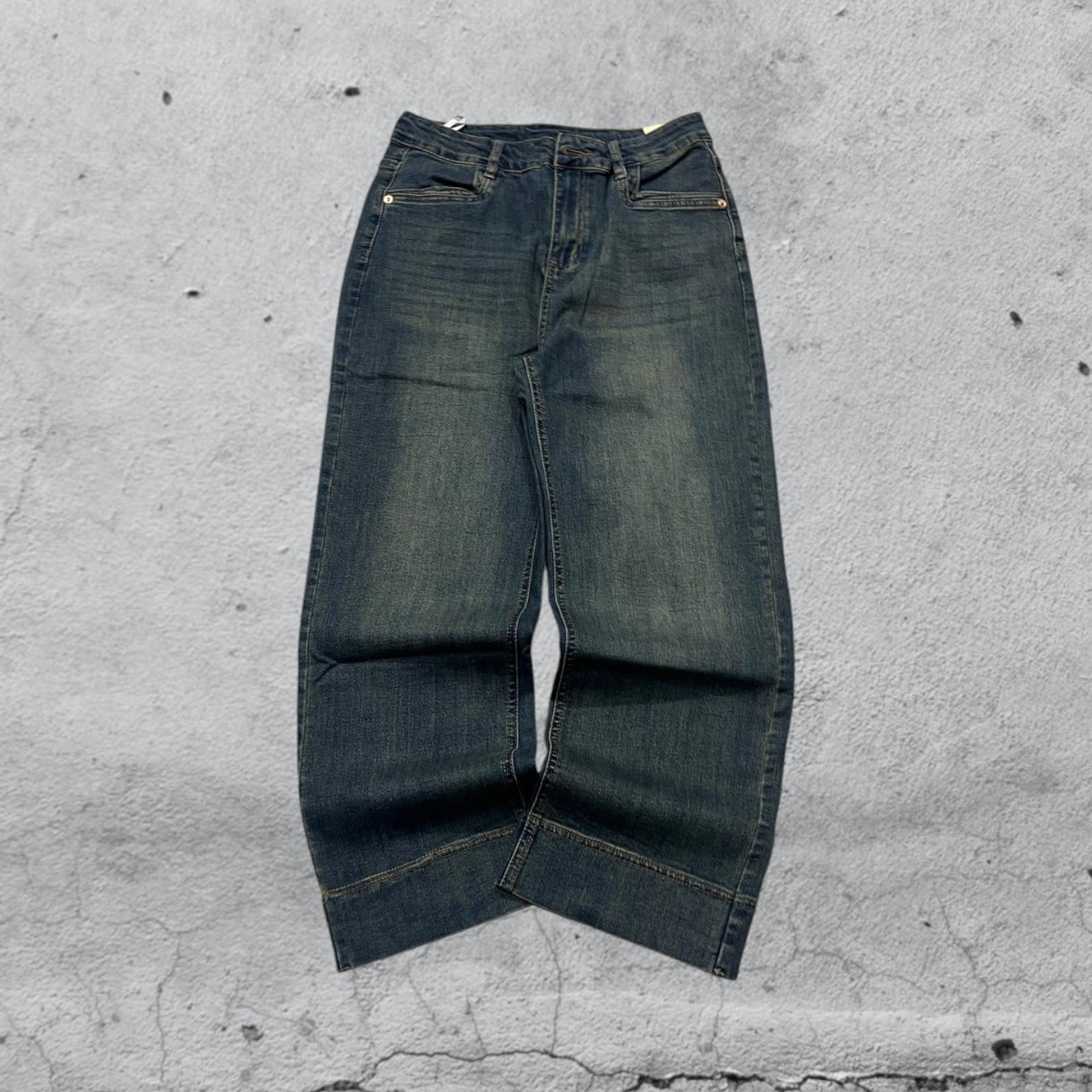 Denim Stone Wash Straight Fit (XS)