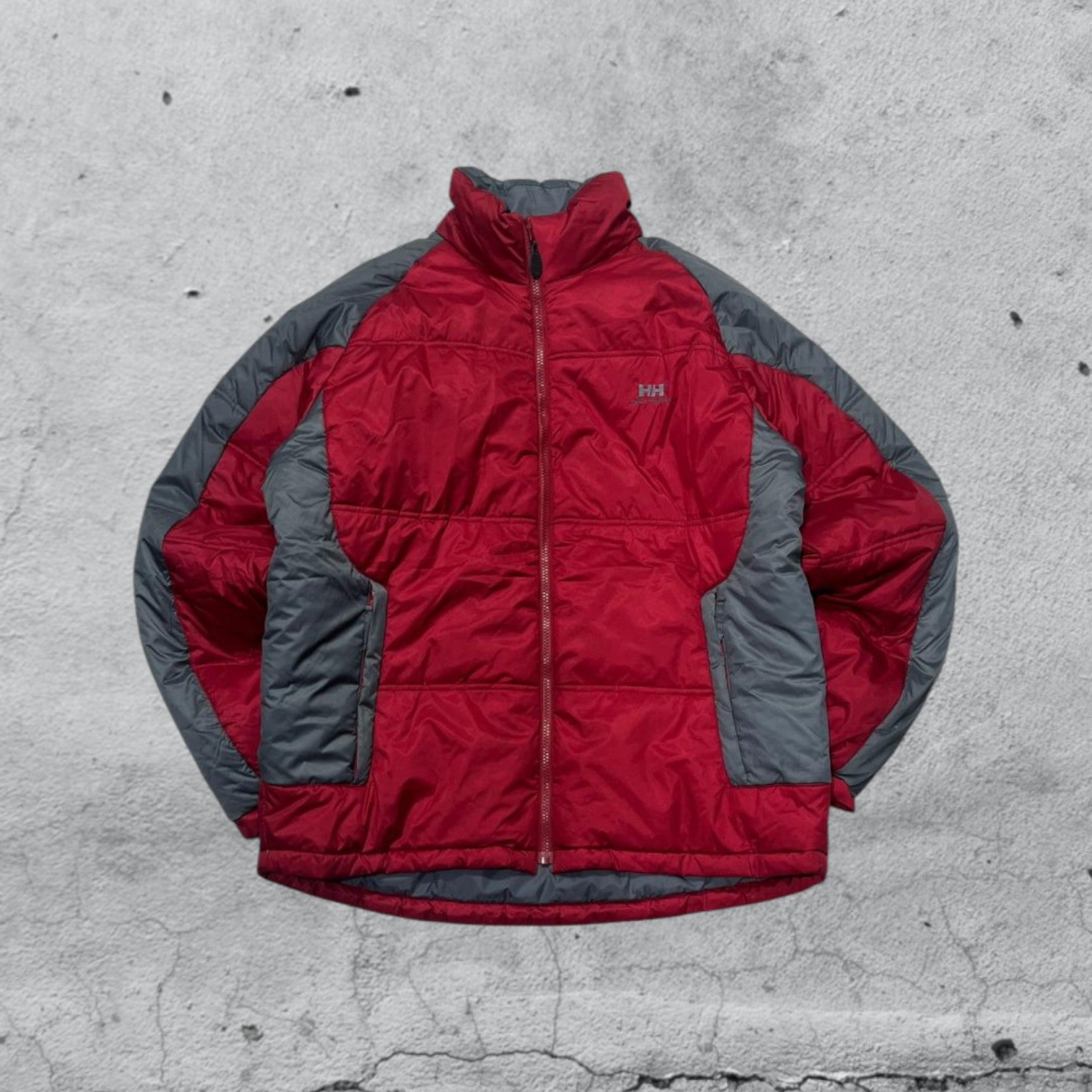 Giubbino Piumino Hally Hansen Rosso Grigio (L)