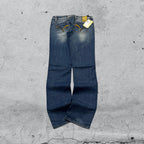 Denim Jeans Low Waist Restart Straight Fit Embroidered (S)
