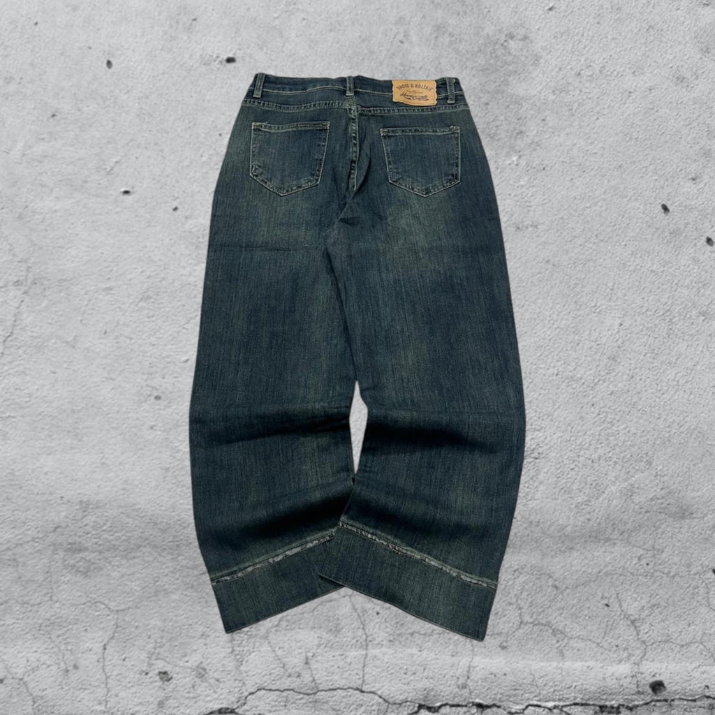 Denim Stone Wash Straight Fit (S)