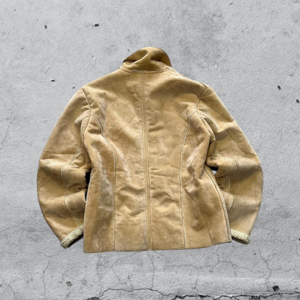 Montone Corto con Pelliccia in Vera Pelle di Renna (XL)