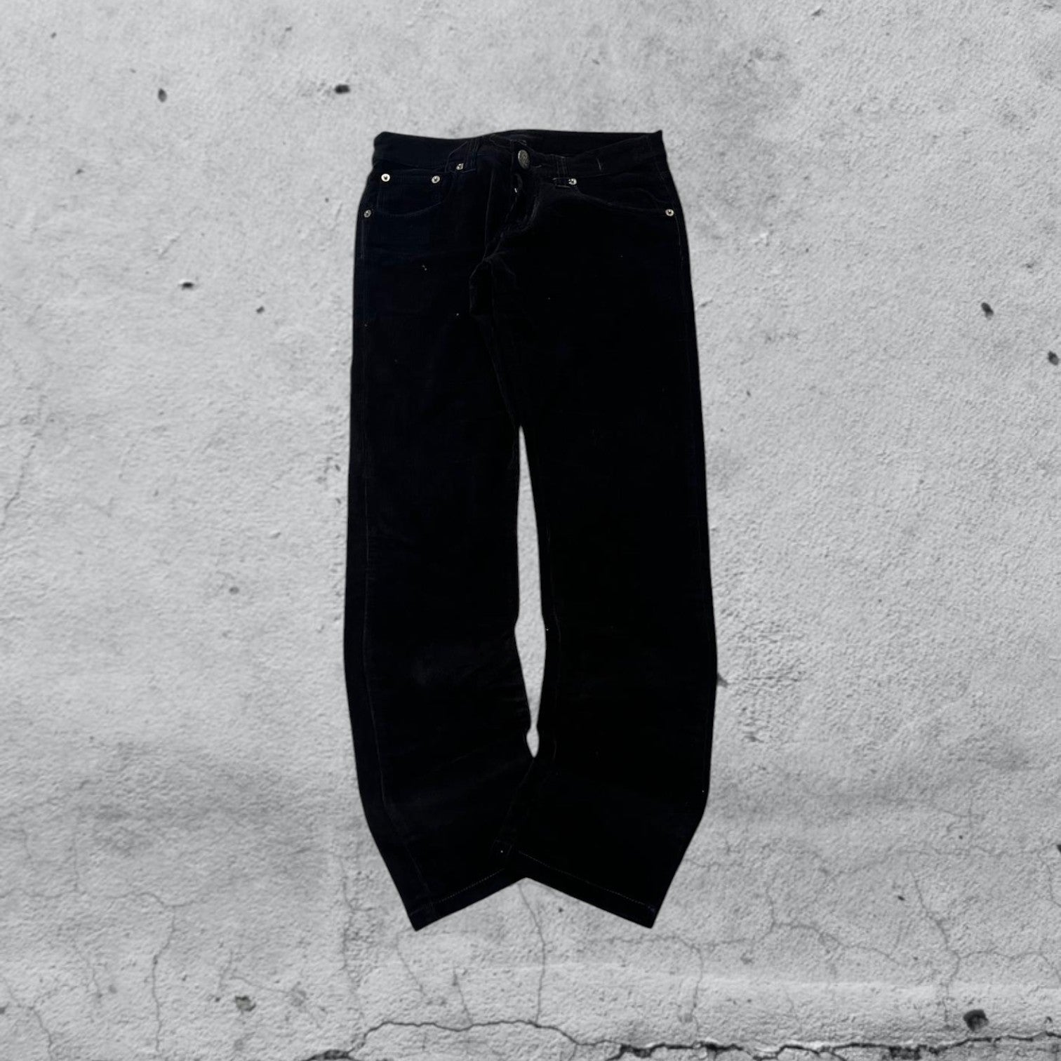 Pantalone in Velluto Silk Iceberg Straight Fit (XS)