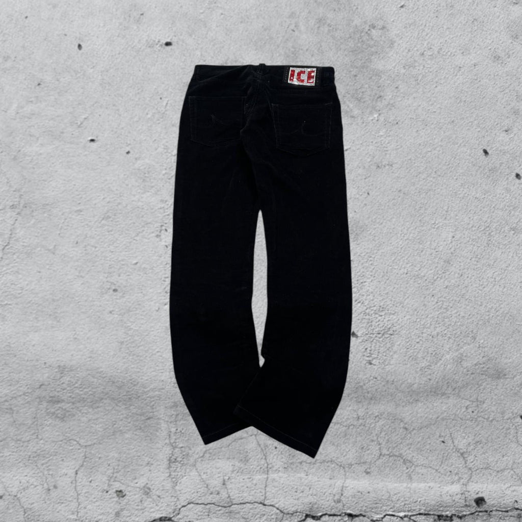 Pantalone in Velluto Silk Iceberg Straight Fit (XS)
