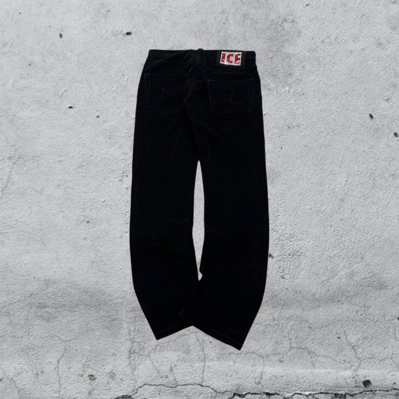 Pantalone in Velluto Silk Iceberg Straight Fit (XS)