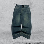 Denim Stone Wash Straight Fit (S)