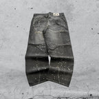 Denim Jeans Enyce Black Painted Baggy Fit (XL)