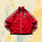 TrackJacket Vintage Adidas X Liverpool (L) - Felpa con Zip Rossa (L)