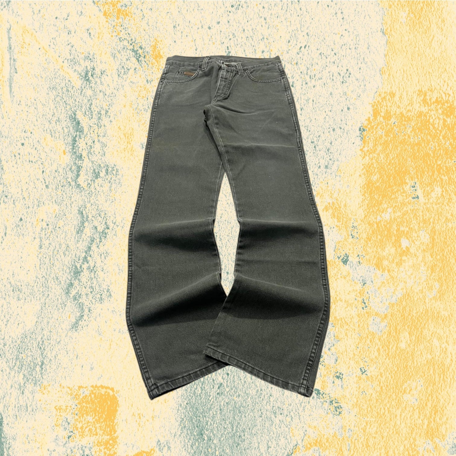 Denim Jeans Wrangler NEW Verde Cachi Bootcut Fit - Jeans Svasati (S)