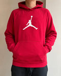 Felpa Jordan rossa con cappuccio XL Bambino S uomo logo Jumpman (S)
