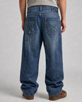 Denim Jeans Enyce Baggy Fit Vintage Y2K Embroidered Washed Striped