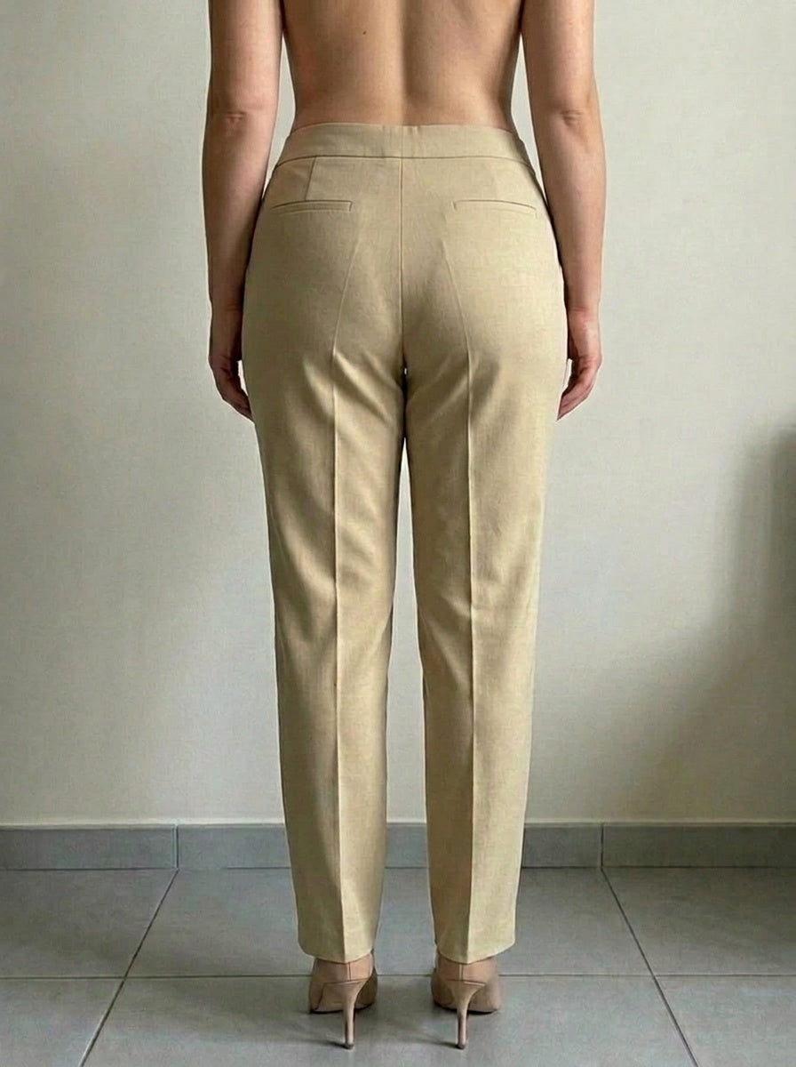 Ralph Lauren Pants Straight Fit Beige - Pantalone Classico Ralph Lauren (XL)