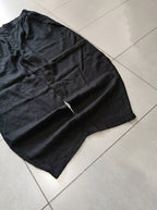 Pantalone uomo balloon Black / Nero misto lino wide leg Baggy Fit - Linen Pants Vintage Y2K