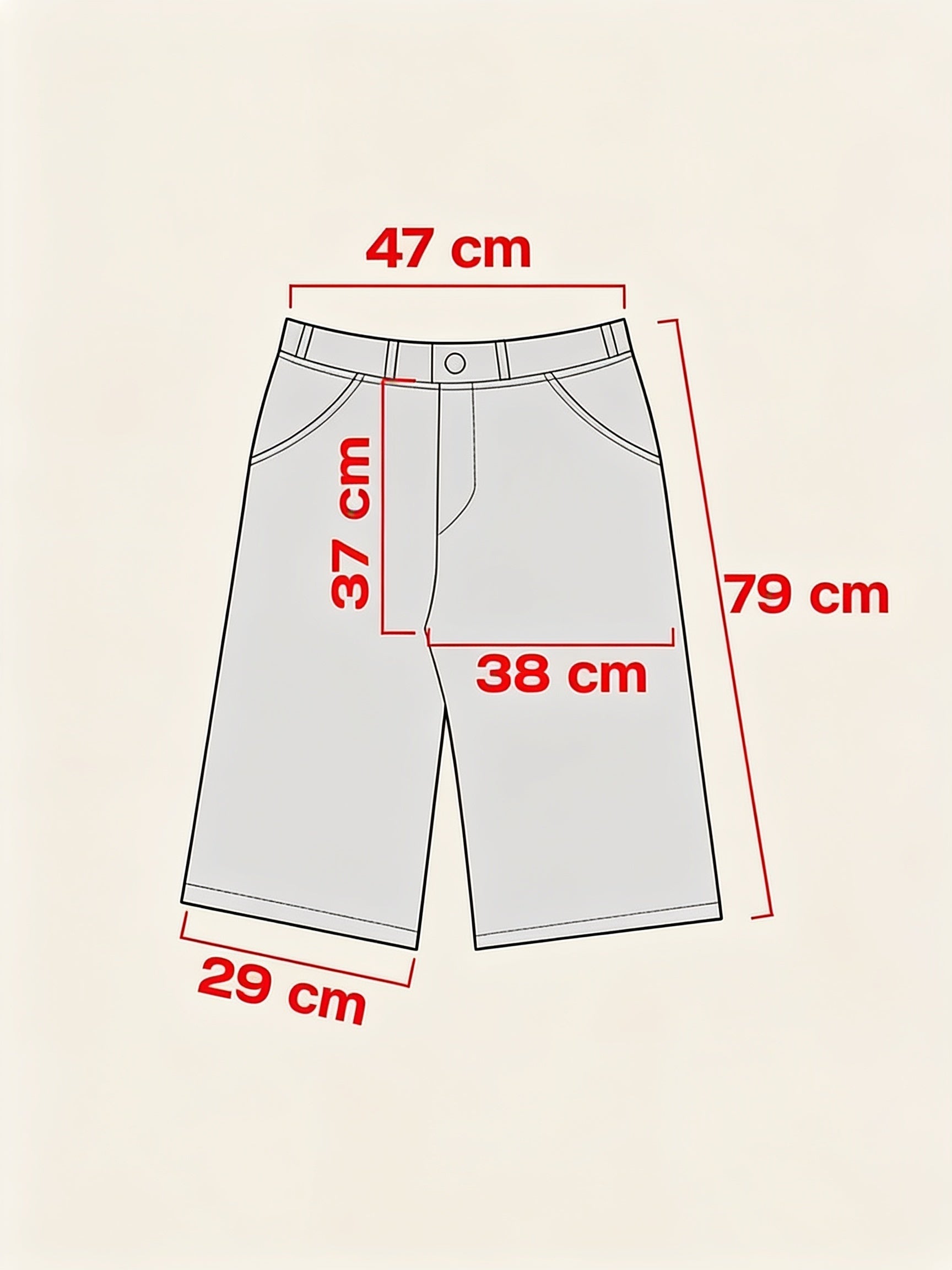 Jorts Playerz 69 grigi baggy Y2K cargo Vintage Silver Denim (XL) Hip-Hop