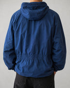 Valentino Vintage Windbreaker Blu Uomo Taglia M – Giacca 90s Tecnica con Cappuccio