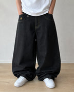 Denim JNCO Jeans Original Super Baggy Fit Embroidered American Hip-Hop (L)