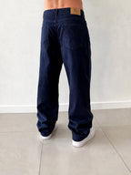 Jeans uomo Burberry London taglia 34 blu navy baggy loose fit (L)