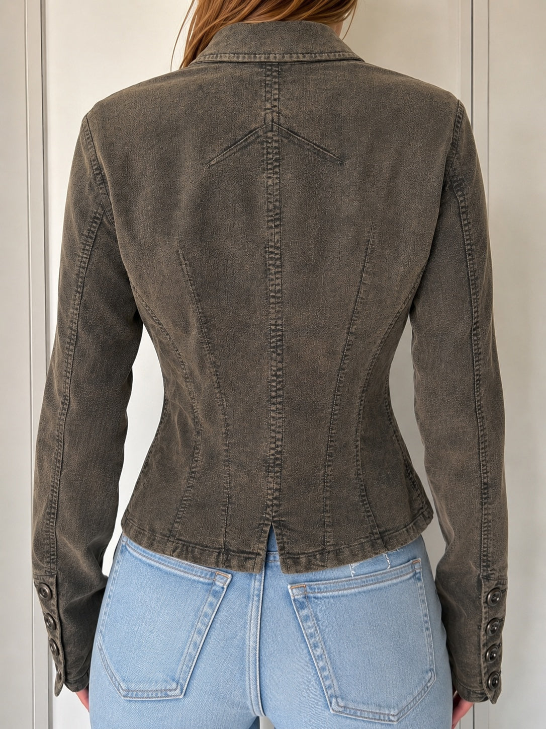 Blazer Max&Co Jeans & Basics vintage Y2K donna grigio taglia 42 (S)