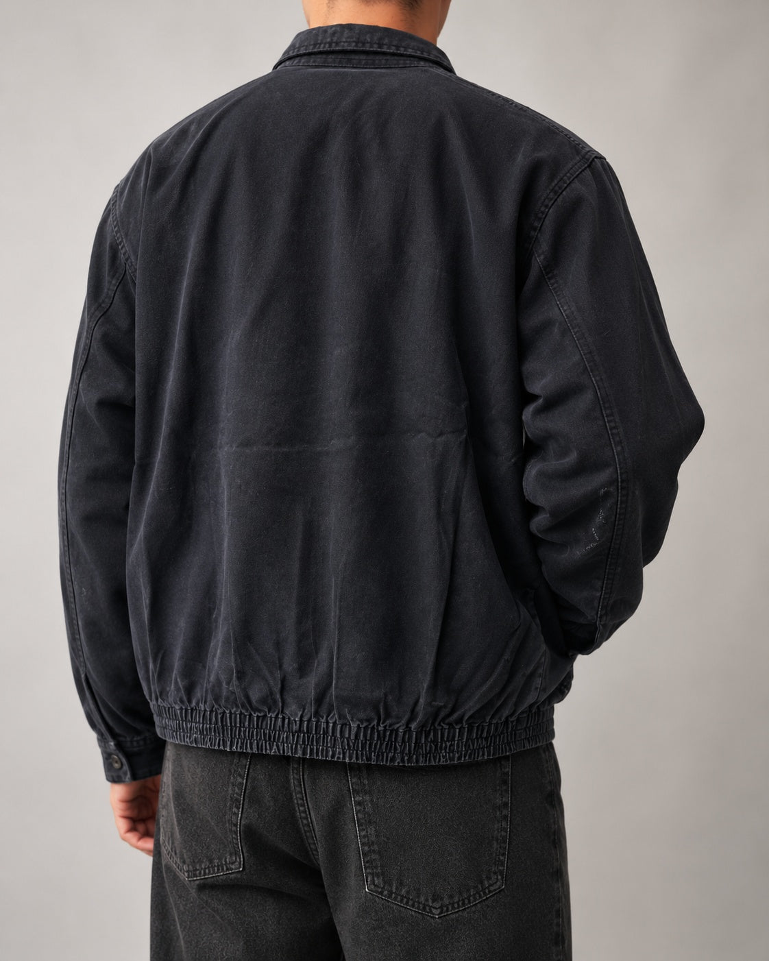 Ralph Lauren Harrington Jacket Black Red Pony Boxy Fit Oversize (L)
