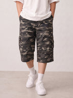 Bermuda cargo camouflage baggy vintage Y2K Jorts "Dark"