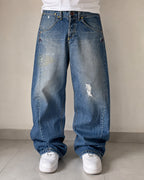 Jeans Levi’s Engineered uomo baggy wide leg denim Y2K vintage (L)
