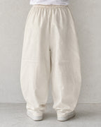 Pantalone uomo balloon Beige misto lino wide leg Baggy Fit - Linen Pants Vintage Y2K