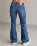 Denim Jeans Bootcut Flare Fit - Jeans Svasati Washed (M)