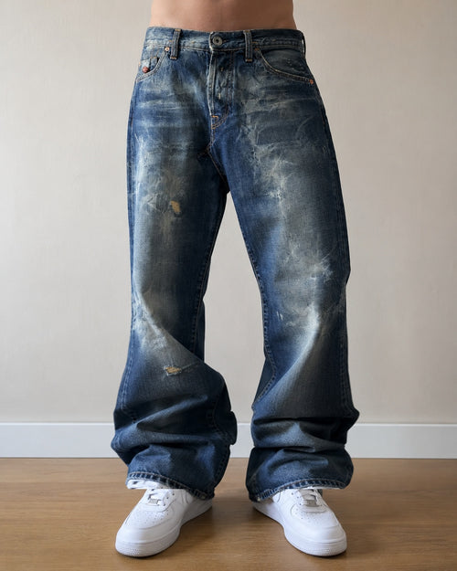 Denim Energie Washed Jeans Particular Super Baggy Fit Hip-Hop VIntage Y2K (M)