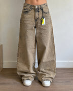 Denim Jeans Vintage Y2K Washed Particular Baggy Fit Hip-Hop Rave