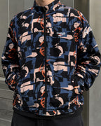 Giacca Reebok vintage fantasia astratta oversize Y2K (L)