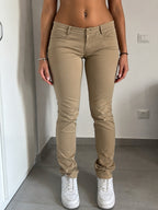 Ralph Lauren Pants Straight Fit Beige - Pantalone Classico Ralph Lauren (XL)