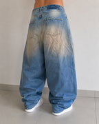 Denim Jeans Baggy Fit Balloon Lavaggio "Sporco" (M)