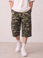 Bermuda cargo camouflage baggy vintage Y2K Jorts "Green"